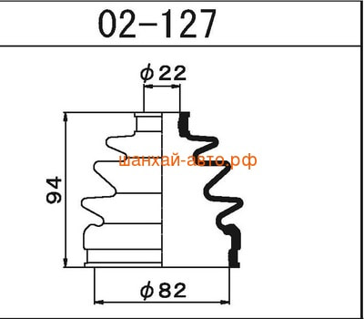     Chery Tiggo; Lifan: X60; Geely: MK, MK Cross, GC6 Maruichi 02-127